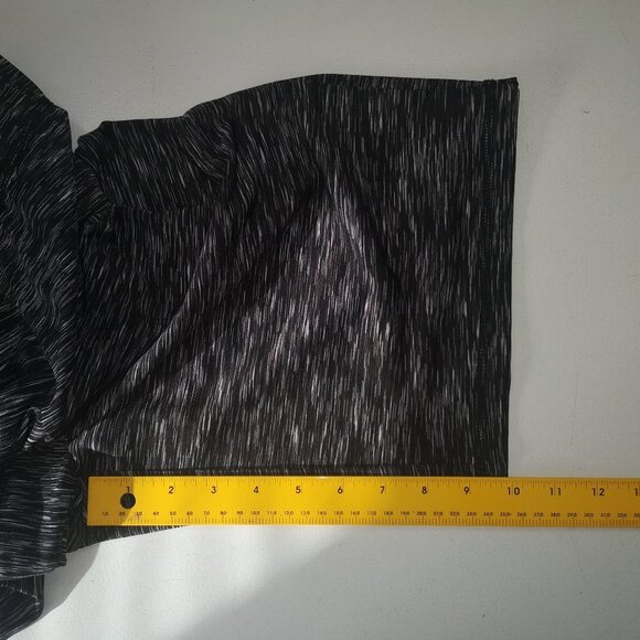 Livi Active Ladies Black/Grey Athletic Workout Shorts - Picture 6 of 6